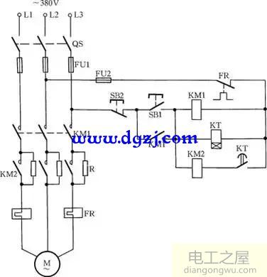 電機降壓啟動接線圖及電機降壓啟動接線方法