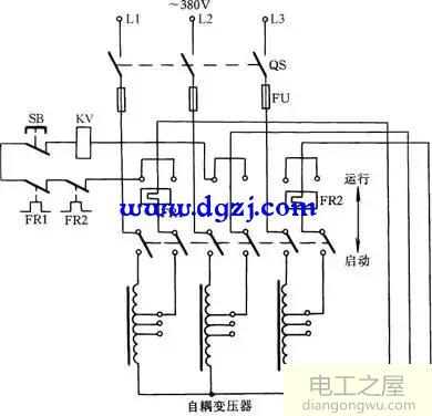 電機降壓啟動接線圖及電機降壓啟動接線方法