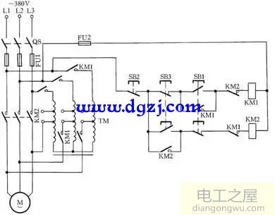 電機降壓啟動接線圖及電機降壓啟動接線方法