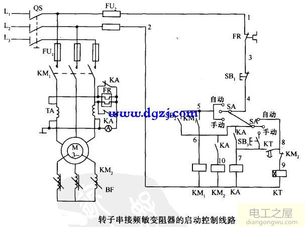 電動機啟動接線原理圖電路圖大全
