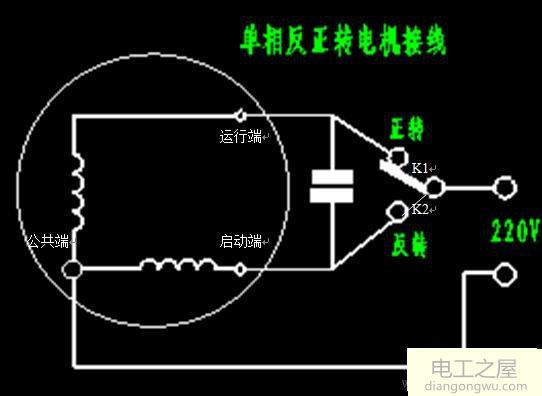 單相交流電機的正反轉(zhuǎn)控制